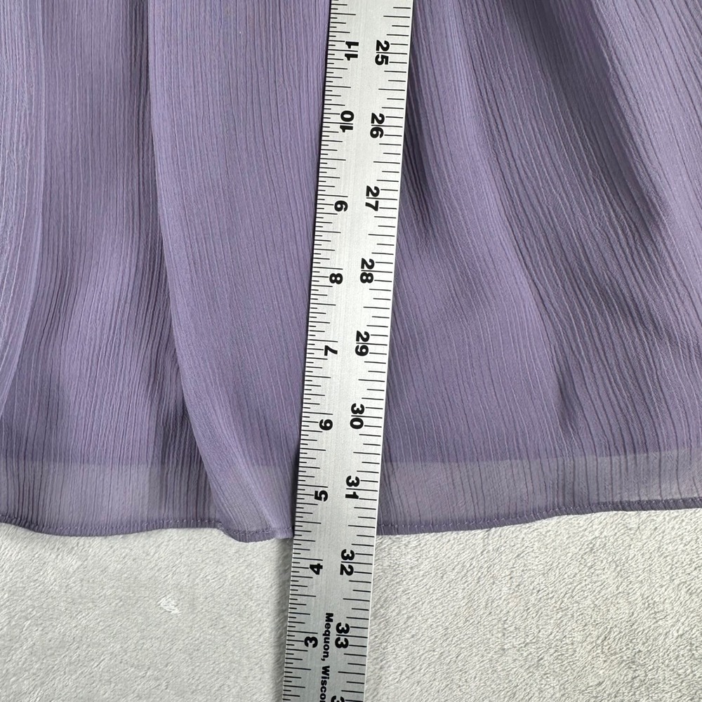 Priscilla of Boston Cocktail Dress Women 4 Purple Strapless Chiffon Aesthetic - Picture 8 of 8